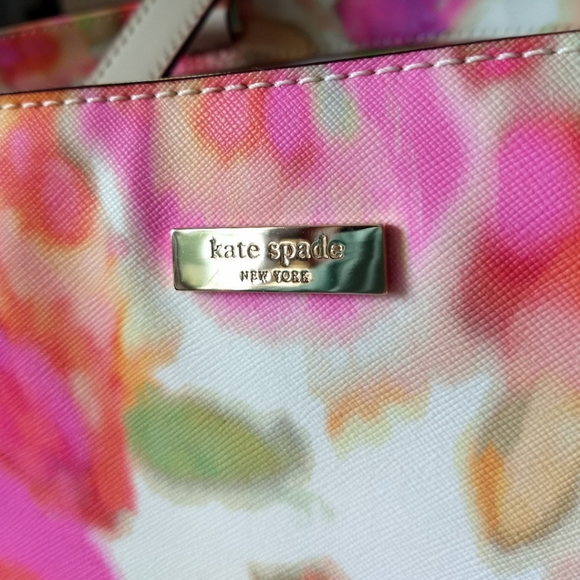 Kate Spade New York Large Vegan Leather City Streets Spring Floral Tote Handbag - Picture 12 of 12